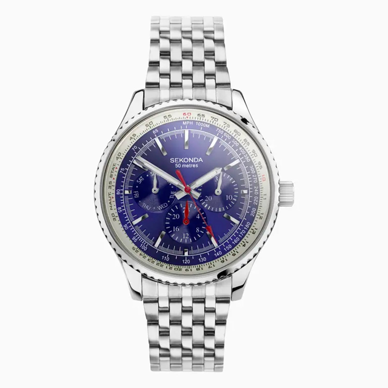 Sekonda Quartz Mens Watch in Stainless Steel - Silver_8552683_2