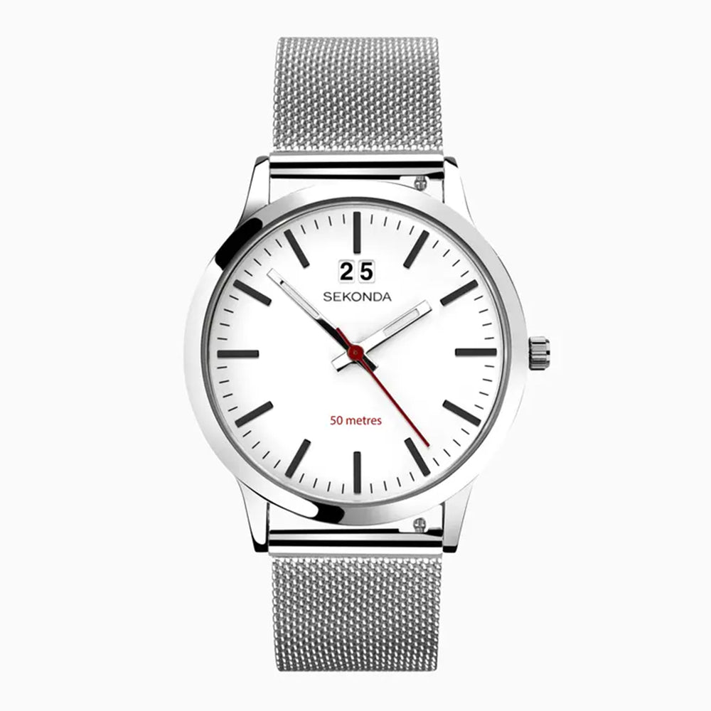 Sekonda Quartz Mens Watch in Stainless Steel - Silver_8552690
