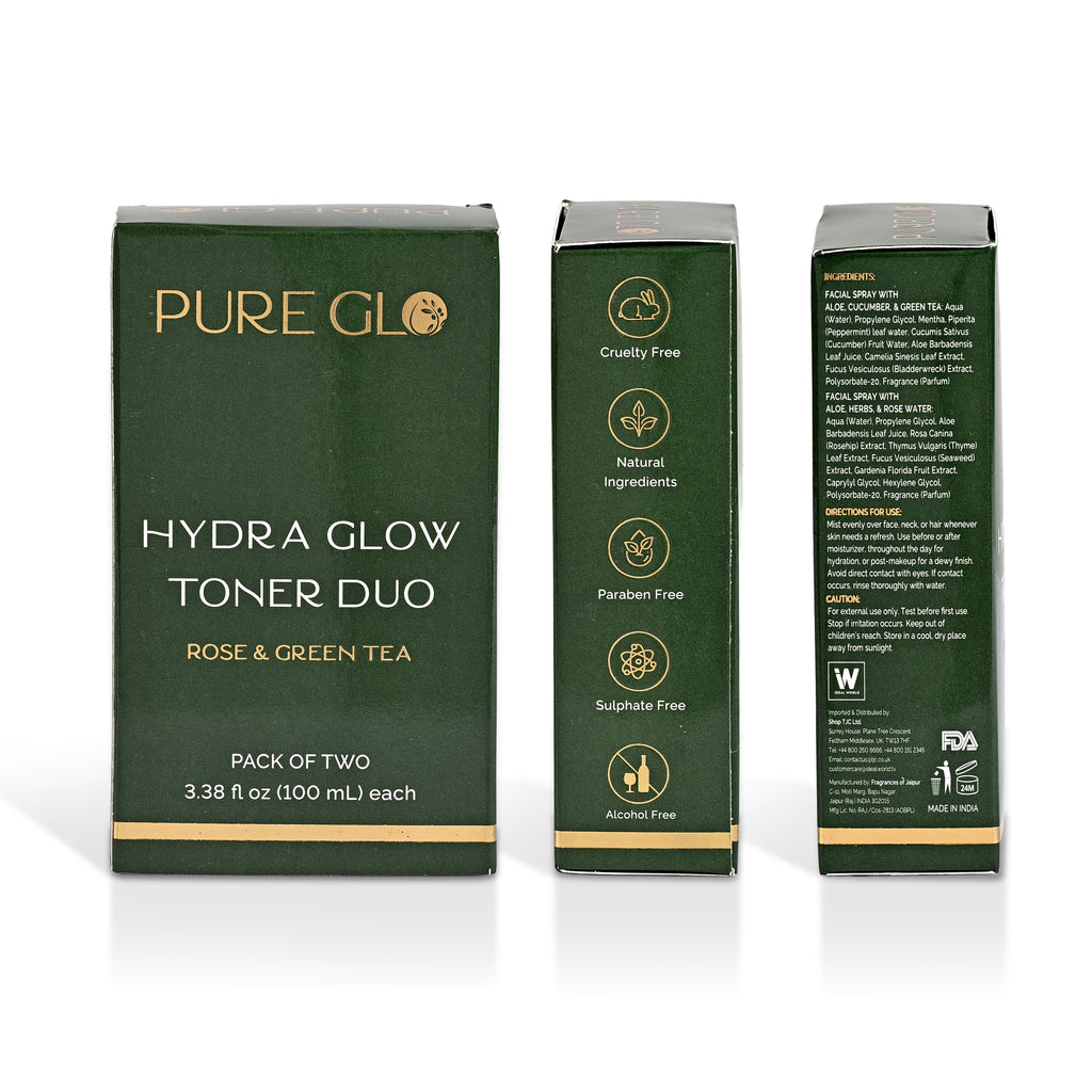 Hydrating, Rejuvenates & Clarifying Facial Spray Mist with Aloe, Herbs & Rose Water - Twin Pack: 2 x 100ml / 3.38 fl oz_8553132_8