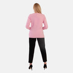 Pure And Natural Super Soft V-Neck Jumper (Size 20) - Pink_8555479_3