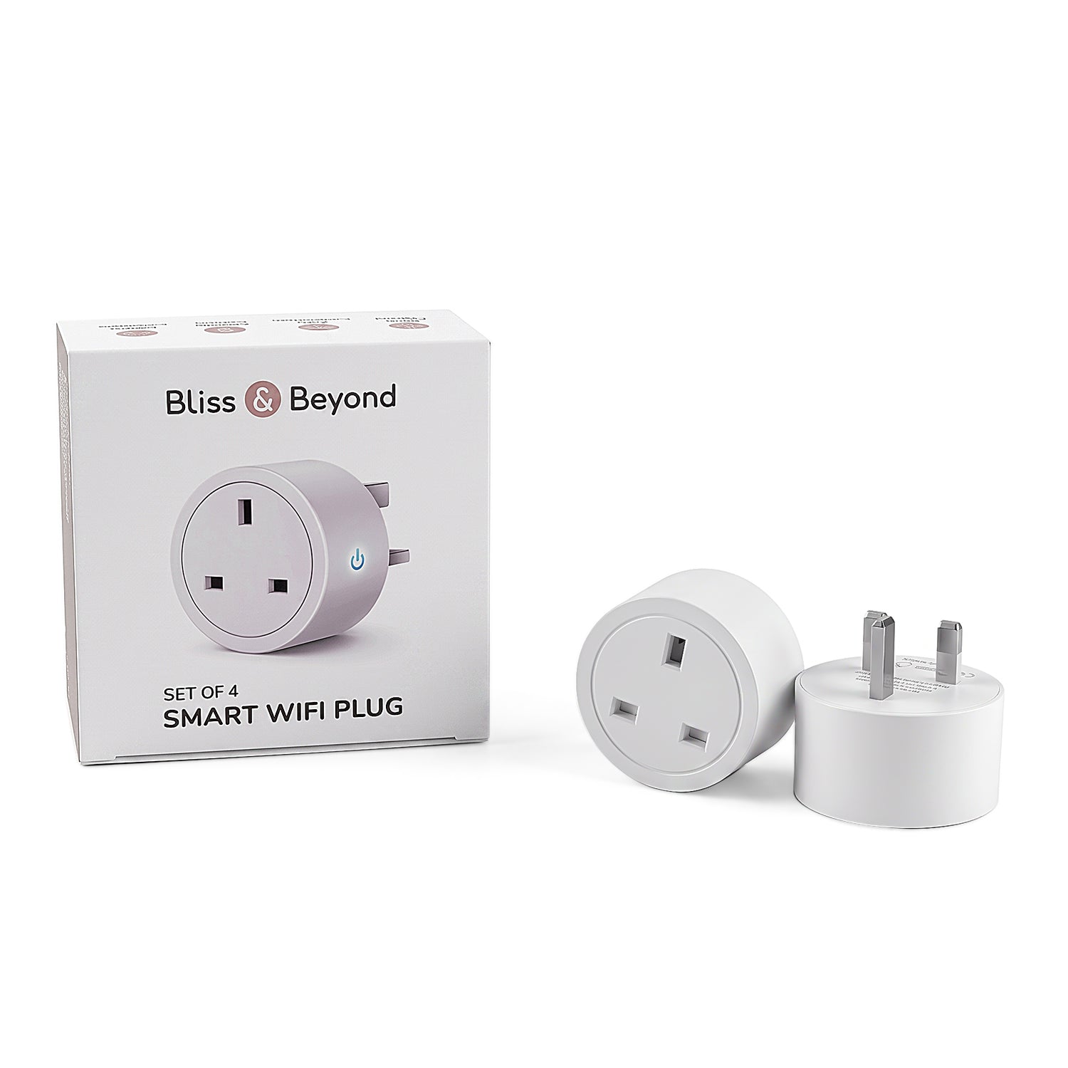 Bliss & Beyond Tech Accessories (Size 6x5 cm) - White & White_8557842