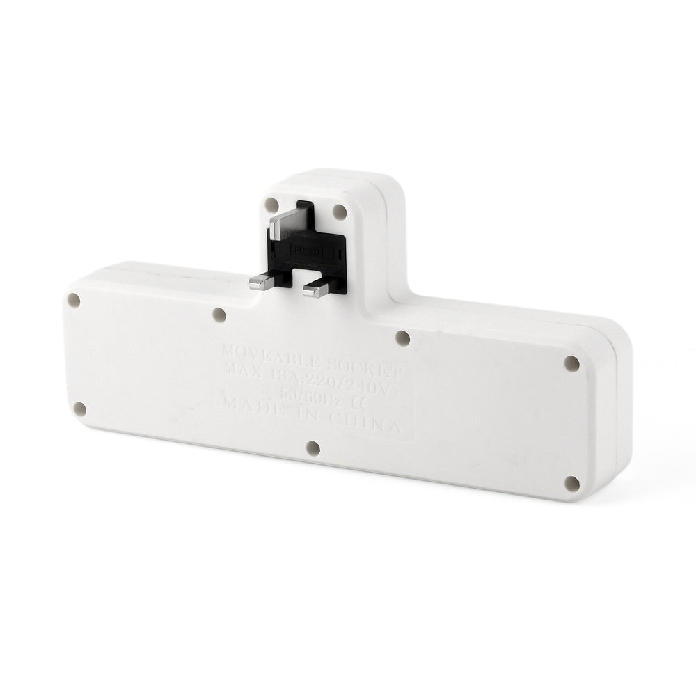 Multi-Functional 3-Outlet, 2-USB & 1-Type C Wall Adapter (UK Plug) - White_8560284_3