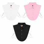 & Maisi Set of 3 Detachable Dickey Collar Set (One Size, 36 x 39cm) - White, Light Pink & Black_8561850_1