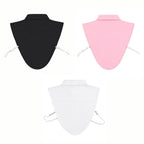 & Maisi Set of 3 Detachable Dickey Collar Set (One Size, 36 x 39cm) - White, Light Pink & Black_8561850_5