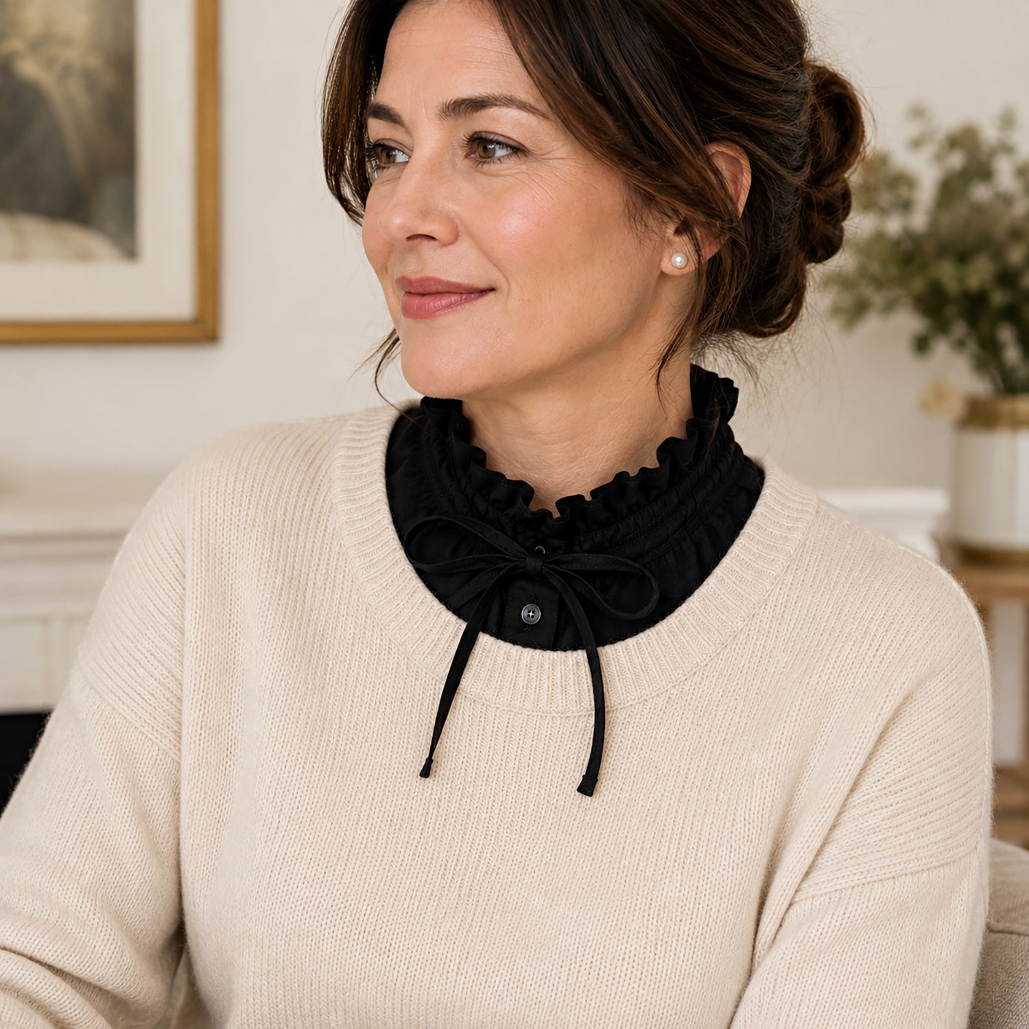 & Maisi Set of 3 Detachable Dickey Collar Set (One Size, 36 x 39cm) - White, Blue & Black_8561851_2