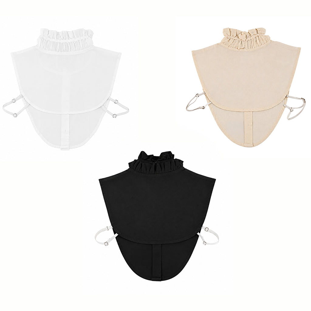& Maisi Set of 3 Detachable Dickey Collar Set (One Size, 36 x 39cm) - White, Blue & Black_8561851_5