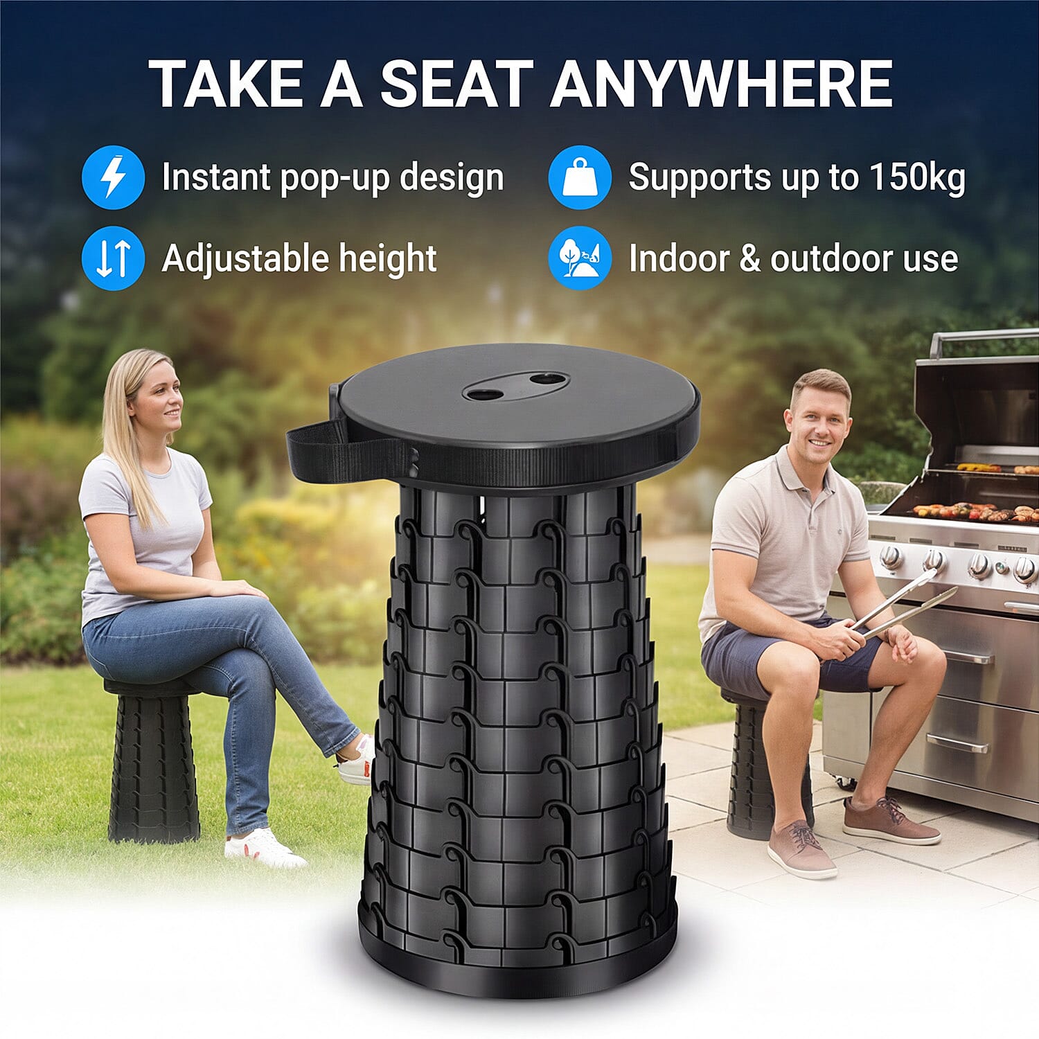 IW Special Stool (Size - One Size) - Black_8563516