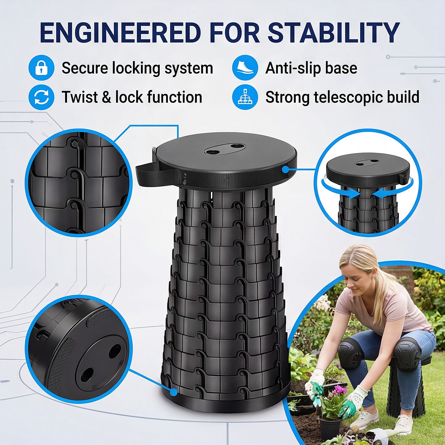 IW Special Stool (Size - One Size) - Black_8563516