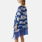Nova of London 2-In-1 Tie Dye Mesh Overlay Necklace Top (Size M, 14-16) - Blue_8566015_1