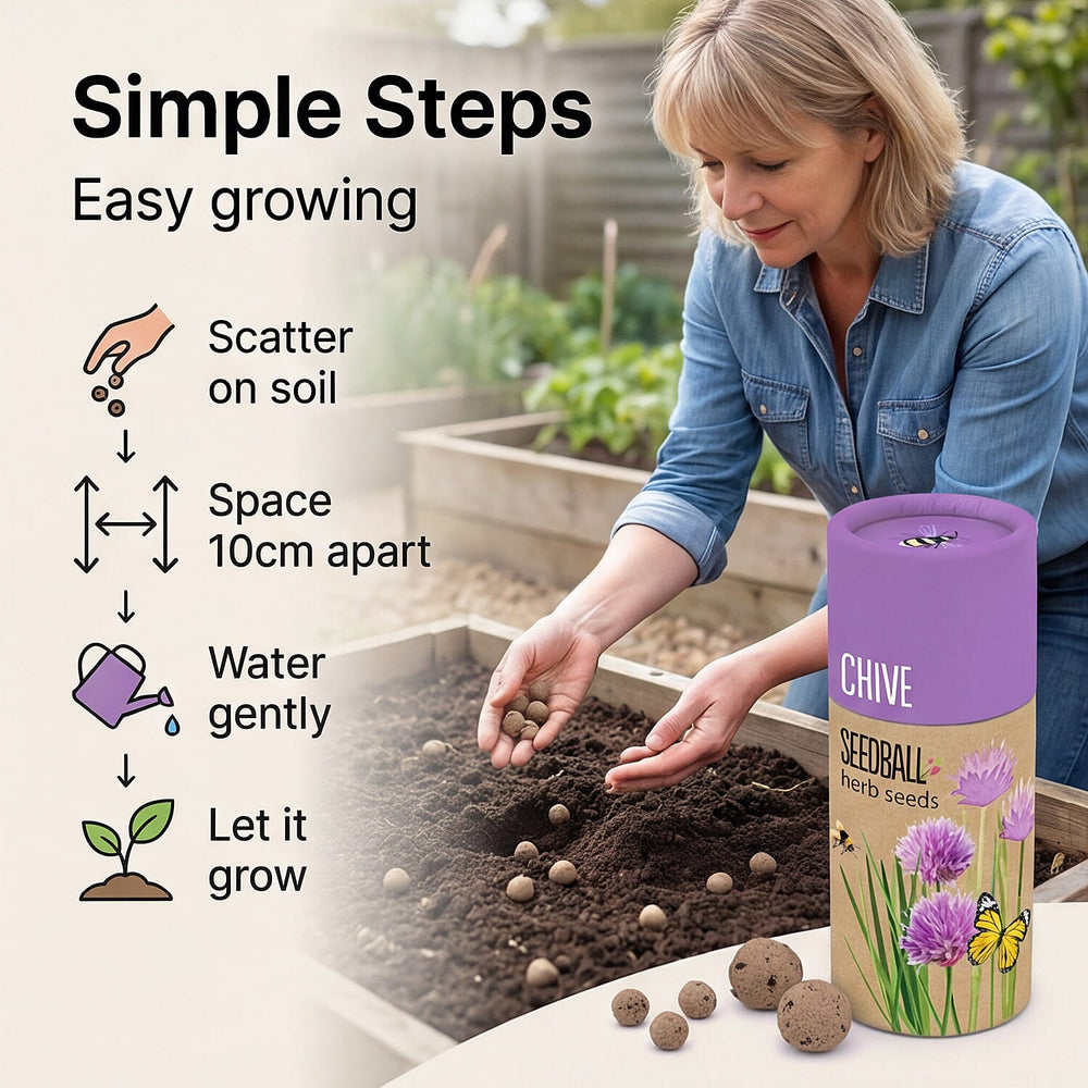 Chive Seed Ball Tube - Purple