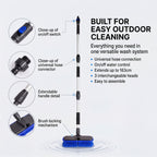 Shine 3 in 1 Adjustable Telescopic Handle Water Brush - Blue