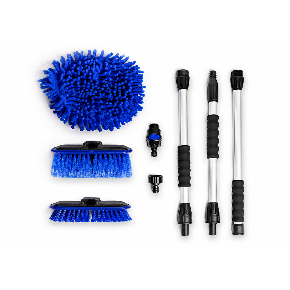 Shine 3 in 1 Adjustable Telescopic Handle Water Brush - Blue