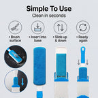 Aqua Laser Sticky Hero - Self-Cleaning Animal Hair Remover Set - Blue