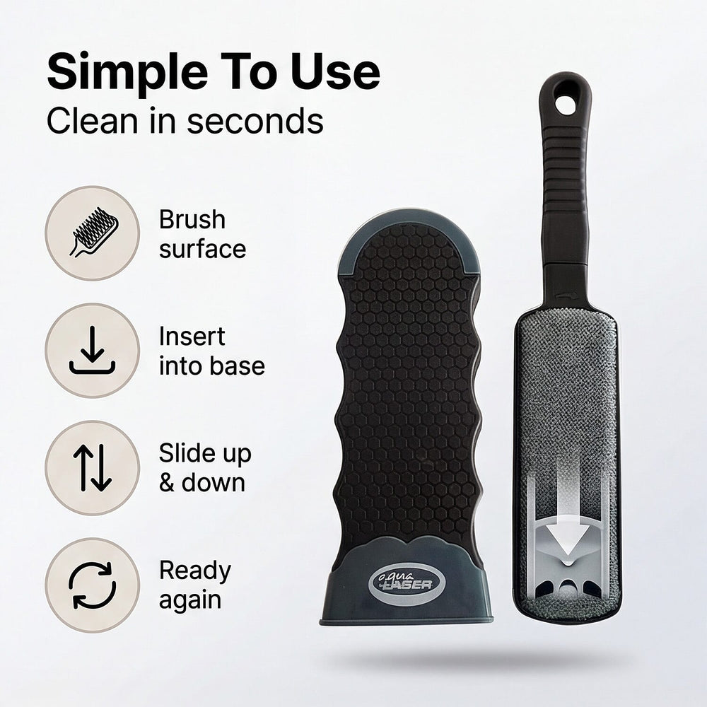 Aqua Laser Sticky Hero - Self-Cleaning Animal Hair Remover Set - black - Grey