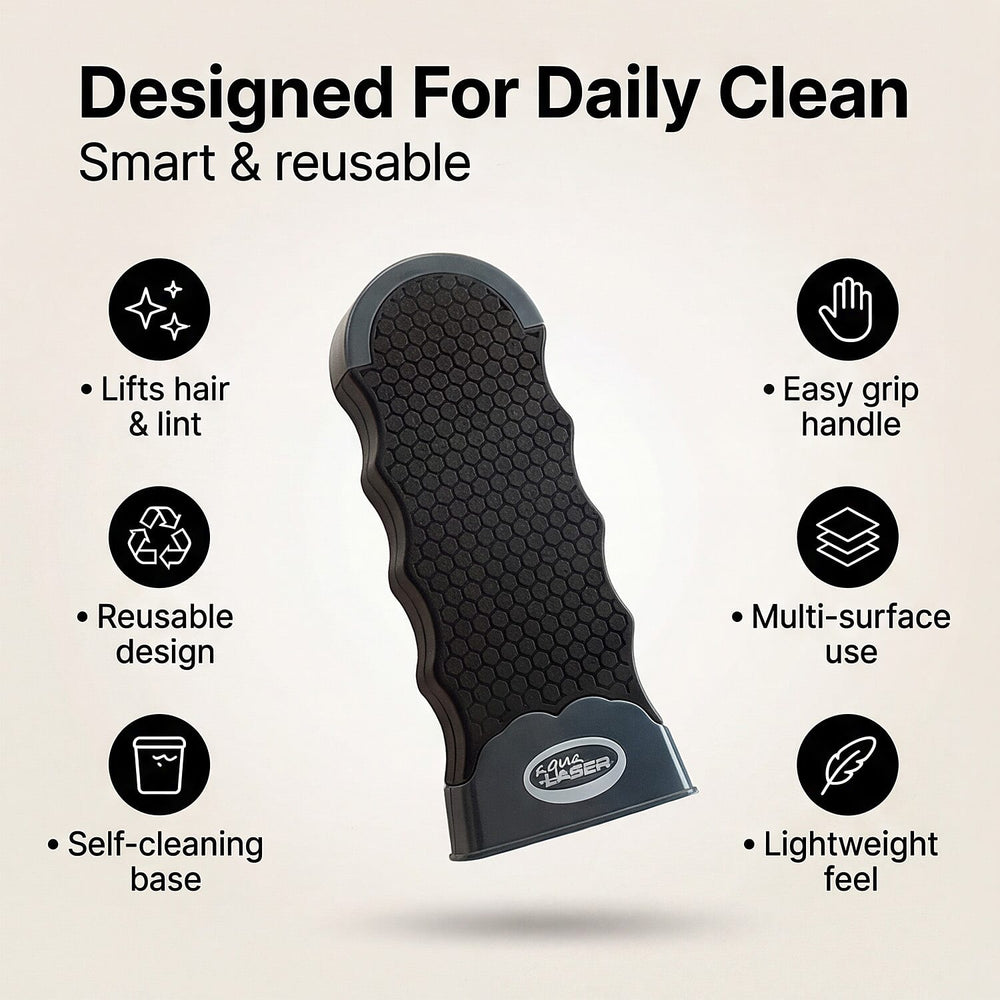 Aqua Laser Sticky Hero - Self-Cleaning Animal Hair Remover Set - black - Grey