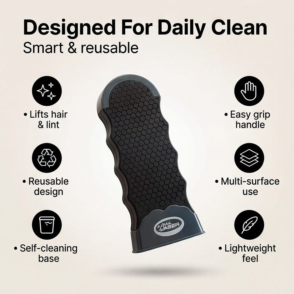 Aqua Laser Sticky Hero - Self-Cleaning Animal Hair Remover Set - black - Grey