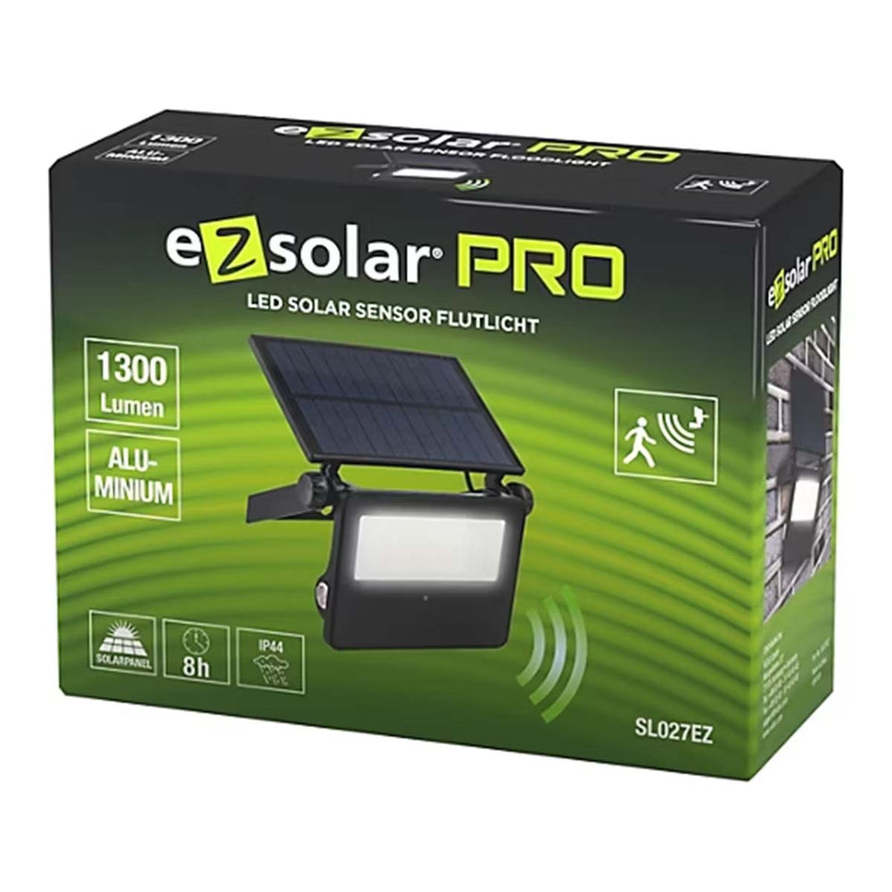 Motion Sensor Security Lamp LED Solar Flood Light (1300lm) - Black_8574992