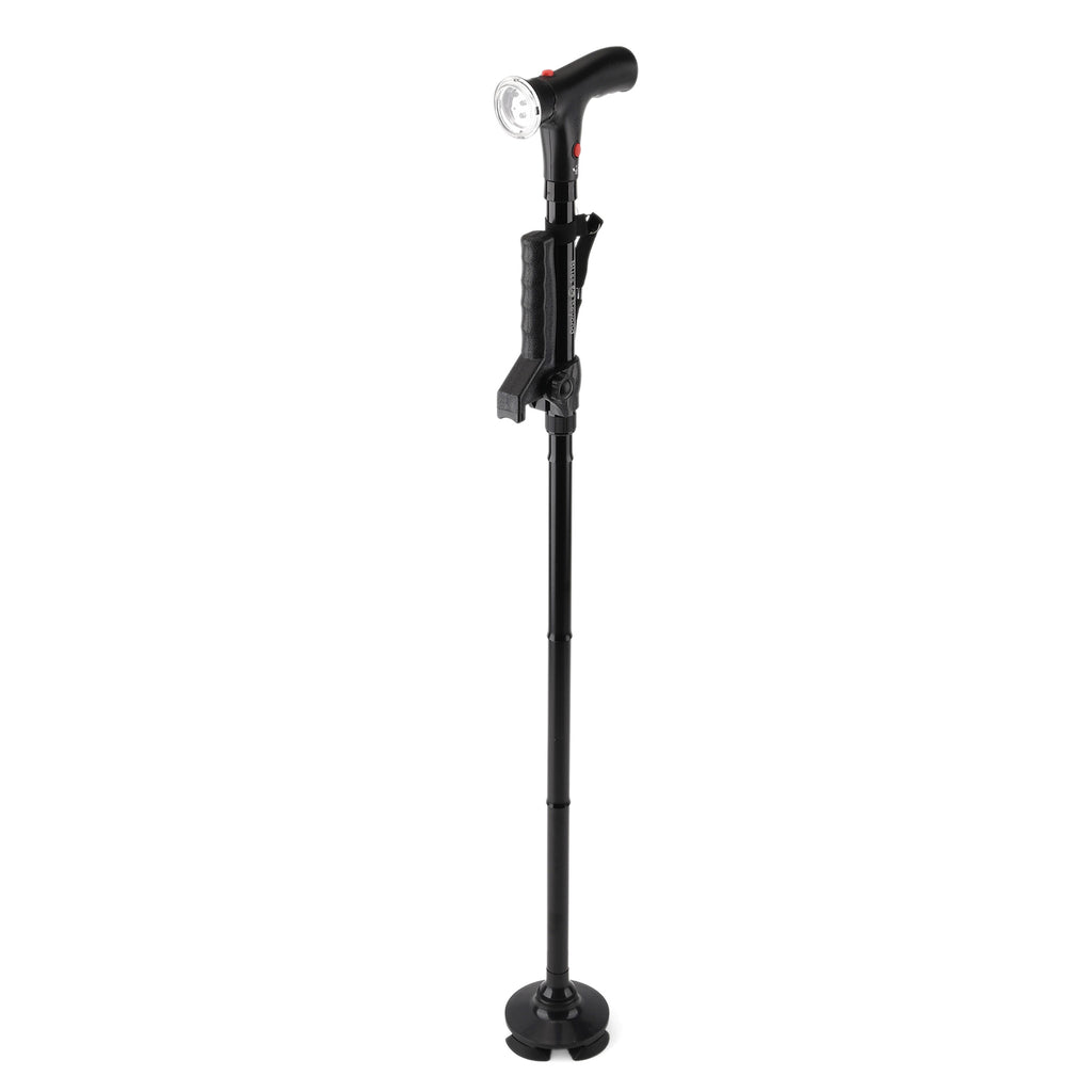 " Bliss & Beyond LED alarm dual handles walking cane - Black Product size:  Product weight: Gross weight: 580g,    Net weight: 530g                           Material:                                A_8574995