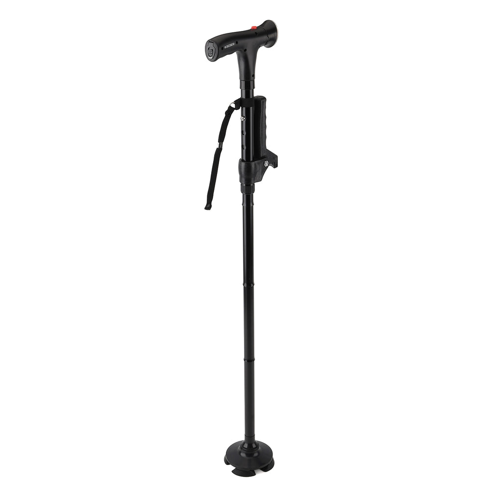 " Bliss & Beyond LED alarm dual handles walking cane - Black Product size:  Product weight: Gross weight: 580g,    Net weight: 530g                           Material:                                A_8574995