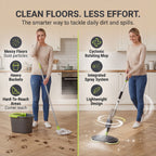 Brand New - Shine Rotating Mop With Spray - Grey