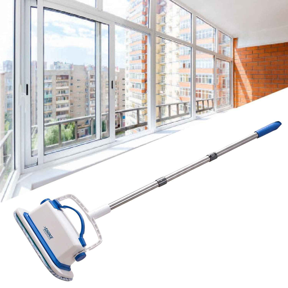 Aqua Laser Electric Vibro Scrubber - 1500 VPM Cordless Power Scrubber, 2-in-1 EasySwitch Telescopic - Handheld Cleaner - White
