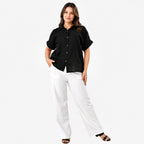 & Maisi Shirt (Size - Large) - Black_8578394