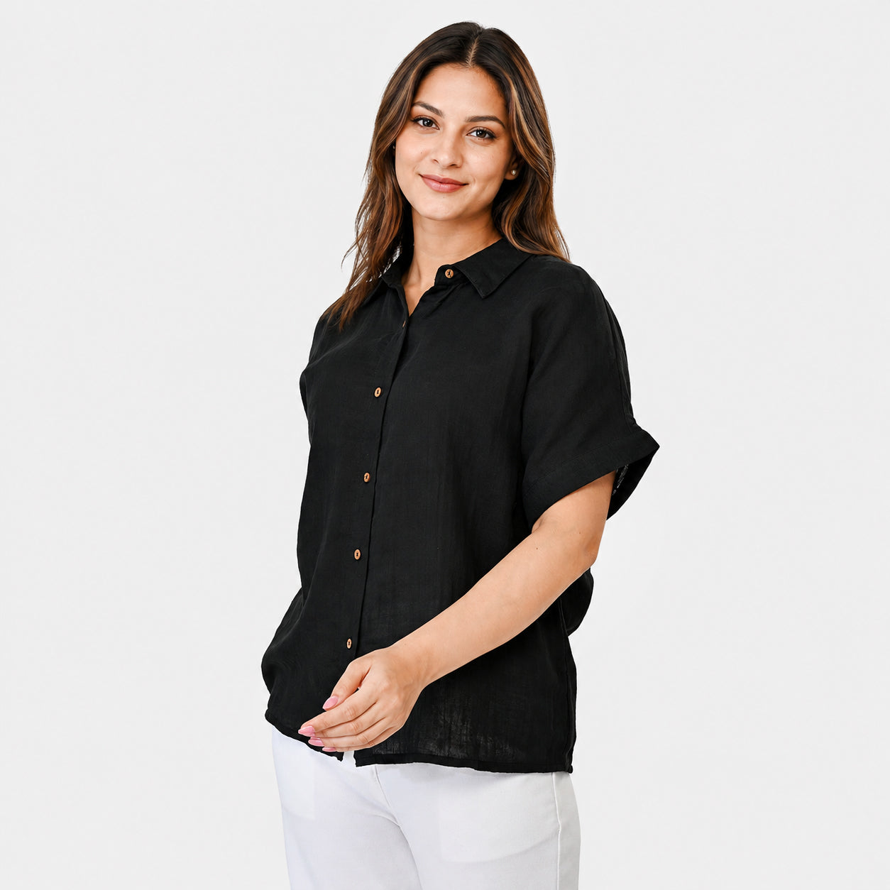 & Maisi Shirt (Size - Large) - Black_8578394_3