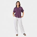 & Maisi Shirt (Size - Large) - Purple_8578402