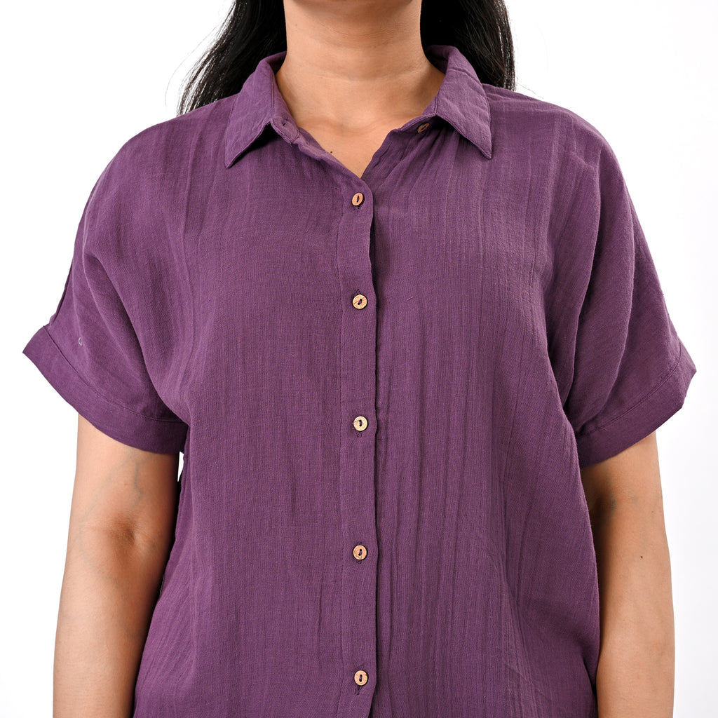 & Maisi Shirt (Size - Large) - Purple_8578402_5