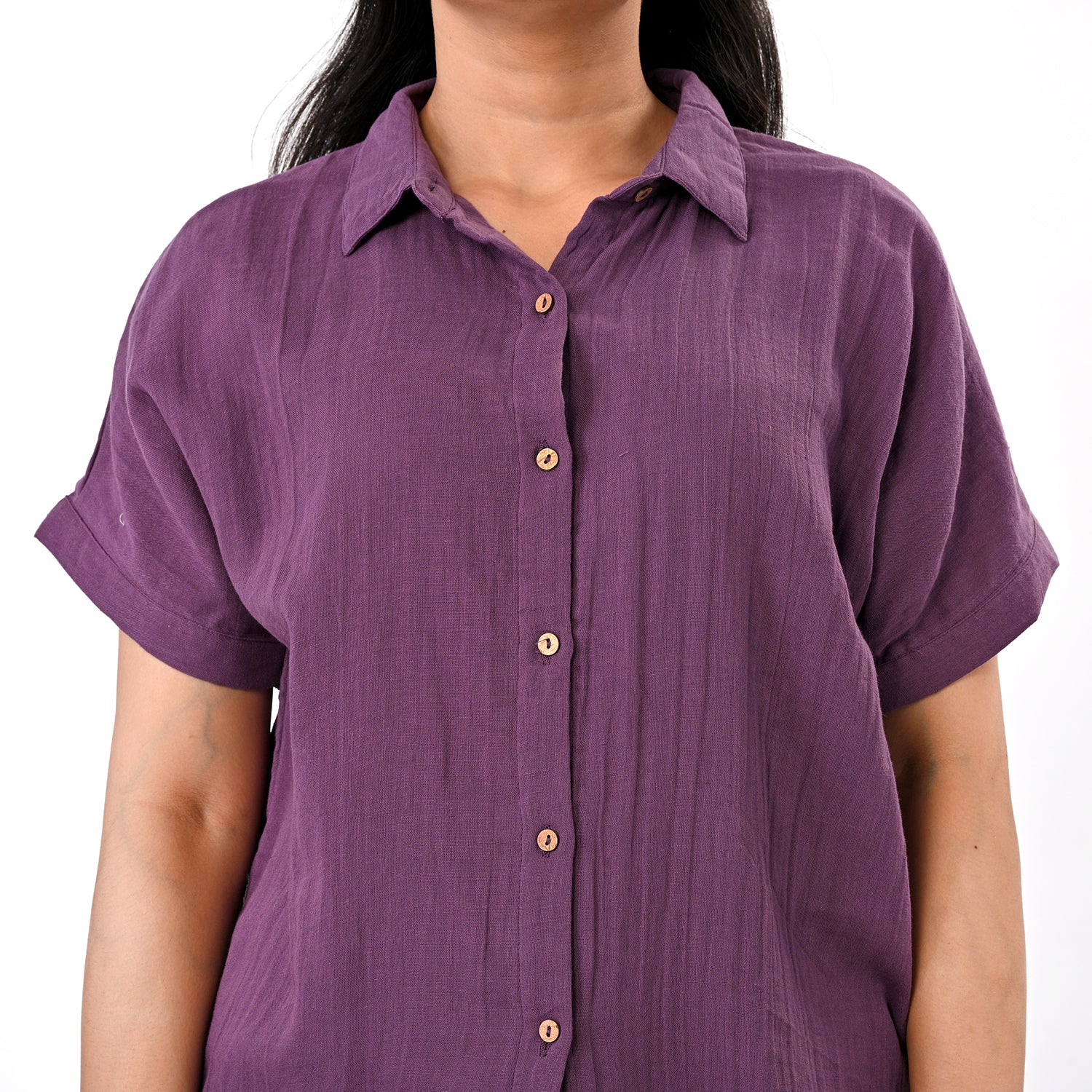 & Maisi Shirt (Size - Large) - Purple_8578402_5