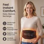 "Heated massage belt Power- 7-9W Voltage-5V2A Battery-2000mah"