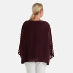 & Maisi Patterned Blouse (Size - Large) - Red_8579824_1