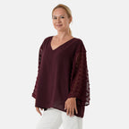 & Maisi Patterned Blouse (Size - Large) - Red_8579824_2