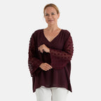 & Maisi Patterned Blouse (Size - Large) - Red_8579824_3
