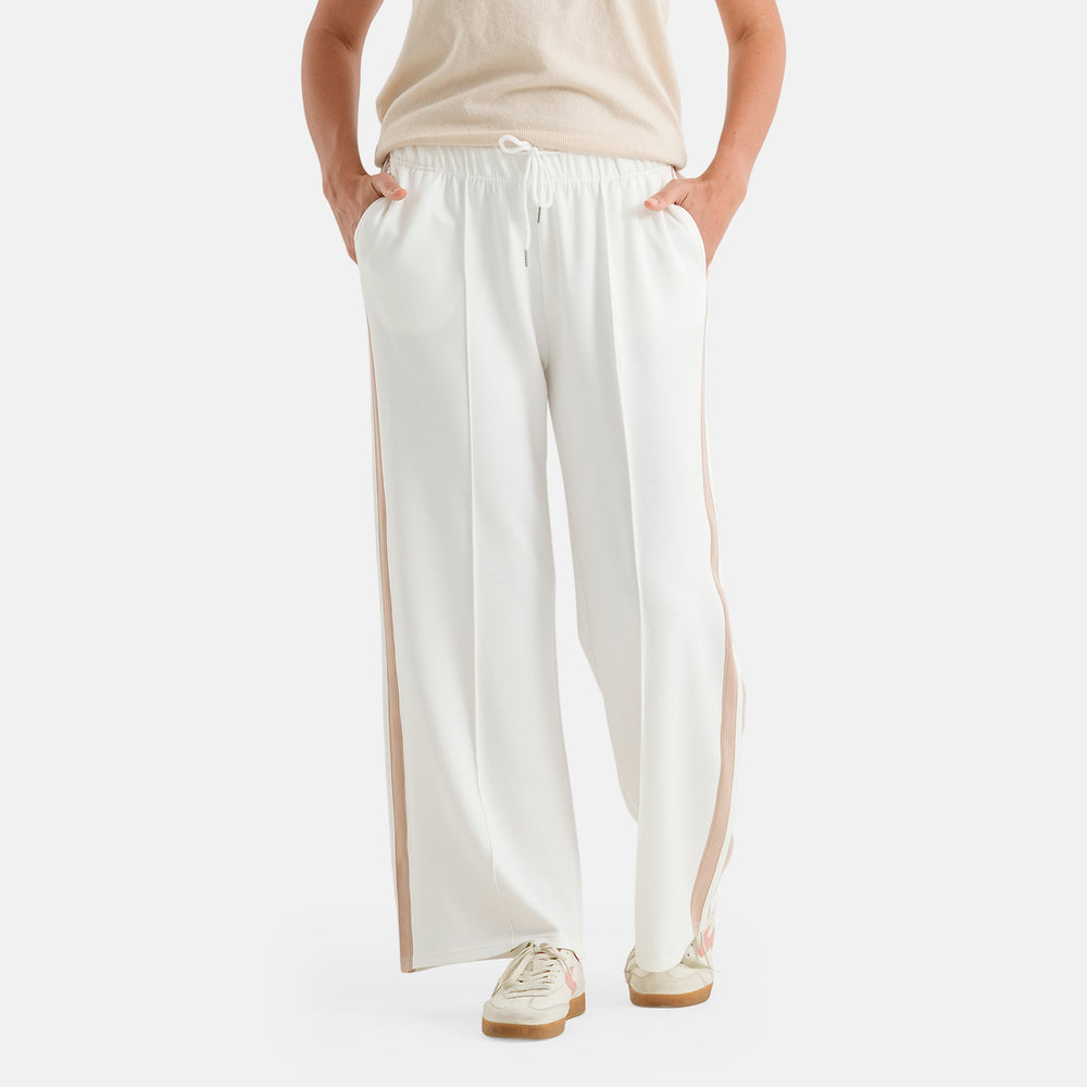 & Maisi Wide Leg Casual Trousers (Size S, 8-10) - White_8587252_1
