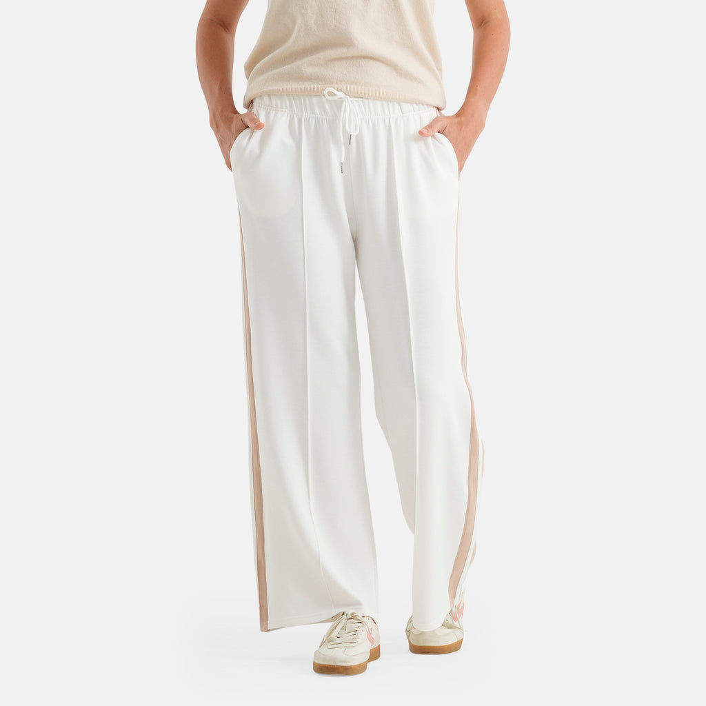 & Maisi Wide Leg Casual Trousers (Size S, 8-10) - White_8587252_1