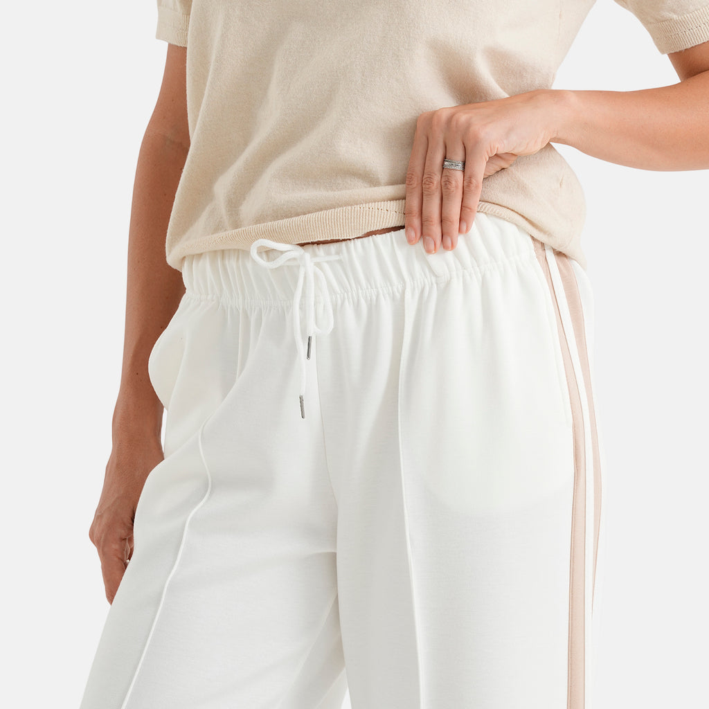 & Maisi Wide Leg Casual Trousers (Size S, 8-10) - White_8587252_4