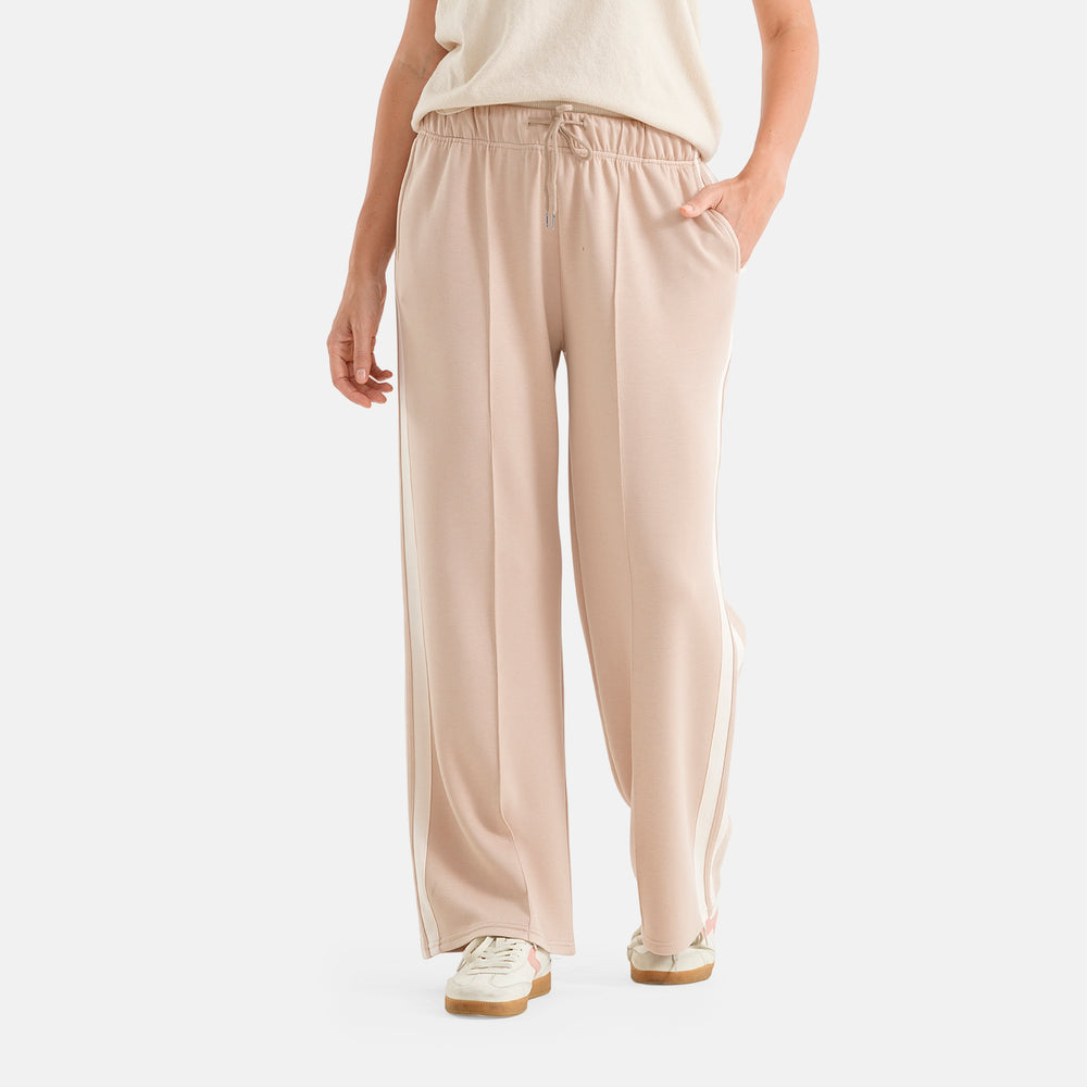 & Maisi Wide Leg Casual Trousers (Size S, 8-10) - Cream Colour_8587371_1
