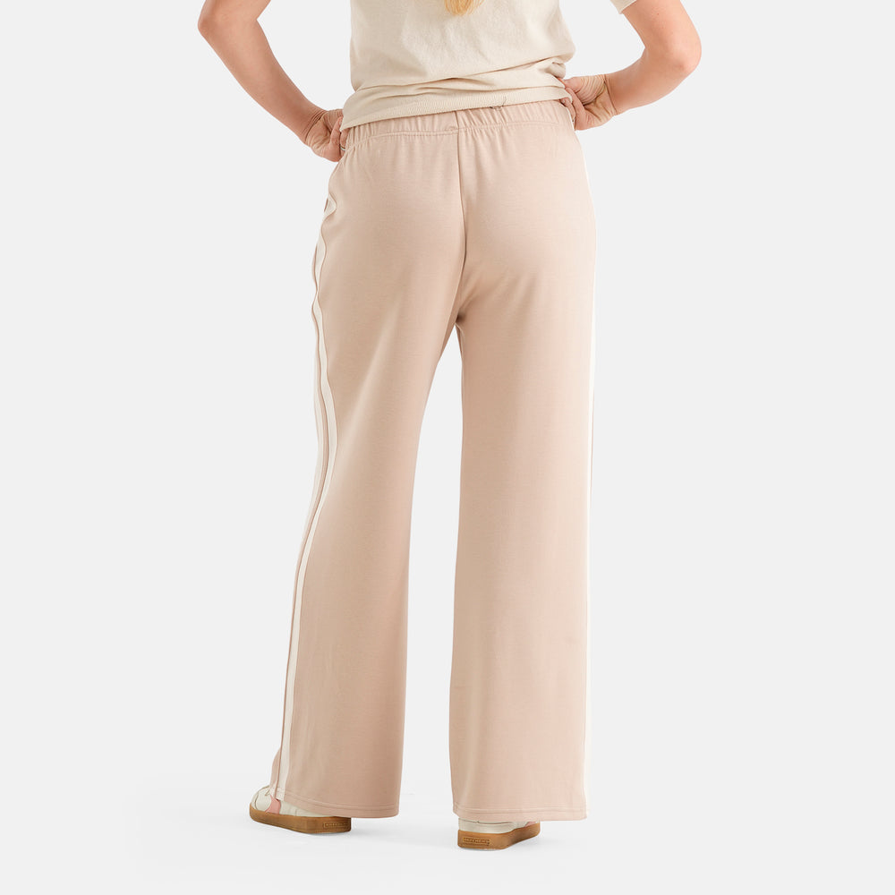 & Maisi Wide Leg Casual Trousers (Size S, 8-10) - Cream Colour_8587371_2