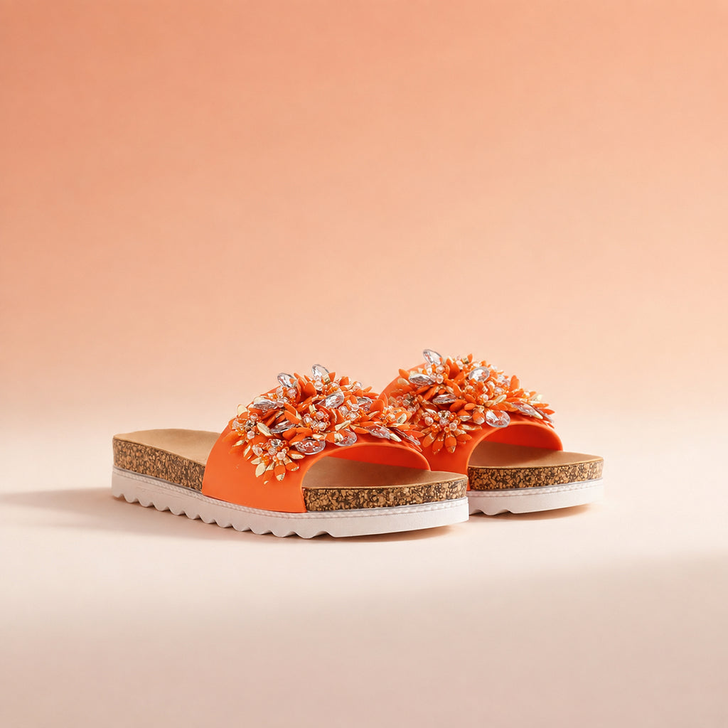 DR KELLER Ladies Slipper (Size - 3) - Orange_8587390