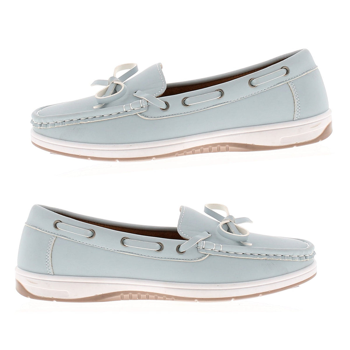Dr Keller Jill Ladies Casual Slip On Nautical Inspired Moccasins (Size 8) - Blue