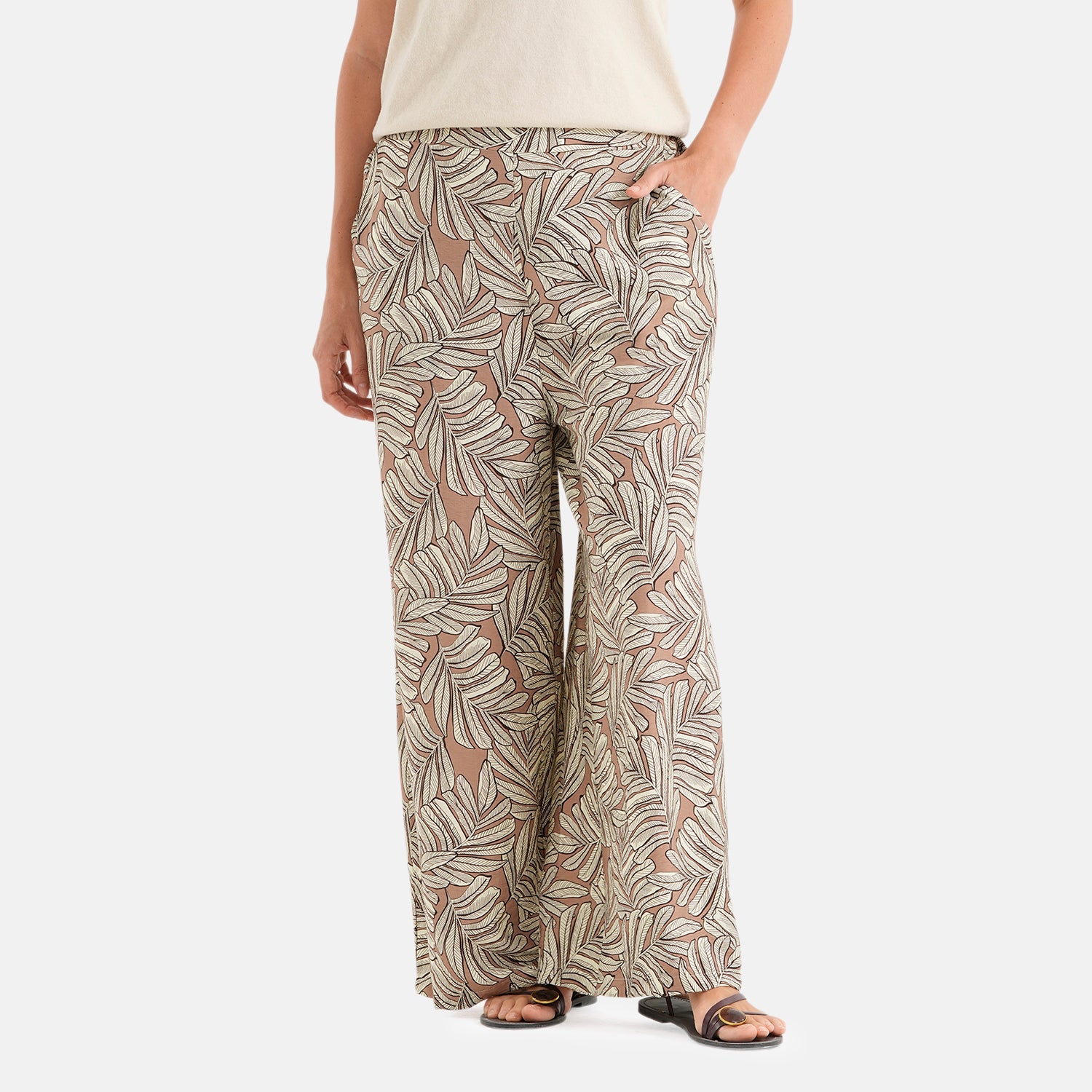 & Maisi Patterned Jean and Pant/Trouser (Size - Large) - Chocolate_8589367_3