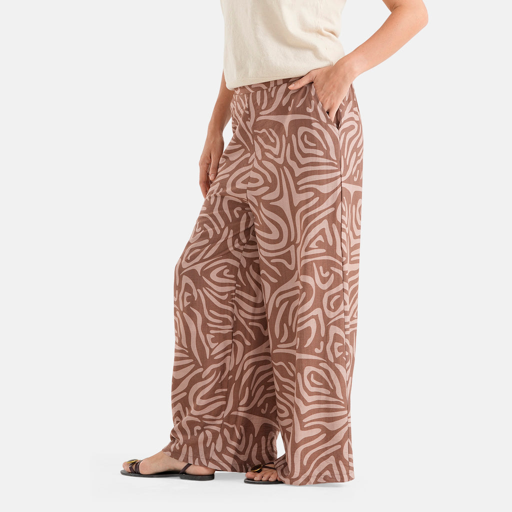 & Maisi Patterned Jean and Pant/Trouser (Size - Small) - Dark Brown_8590248_3