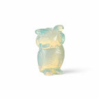 Bliss & Beyond Hand Carved Natural Opolite Gemstone Owl Figurine (6-6.5cm) - Light Blue_8594750_3