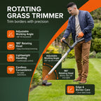 Iflex 3in1 Garden tool (Cordless Lawnmower with Mulching Blade and Grass Trimmer)