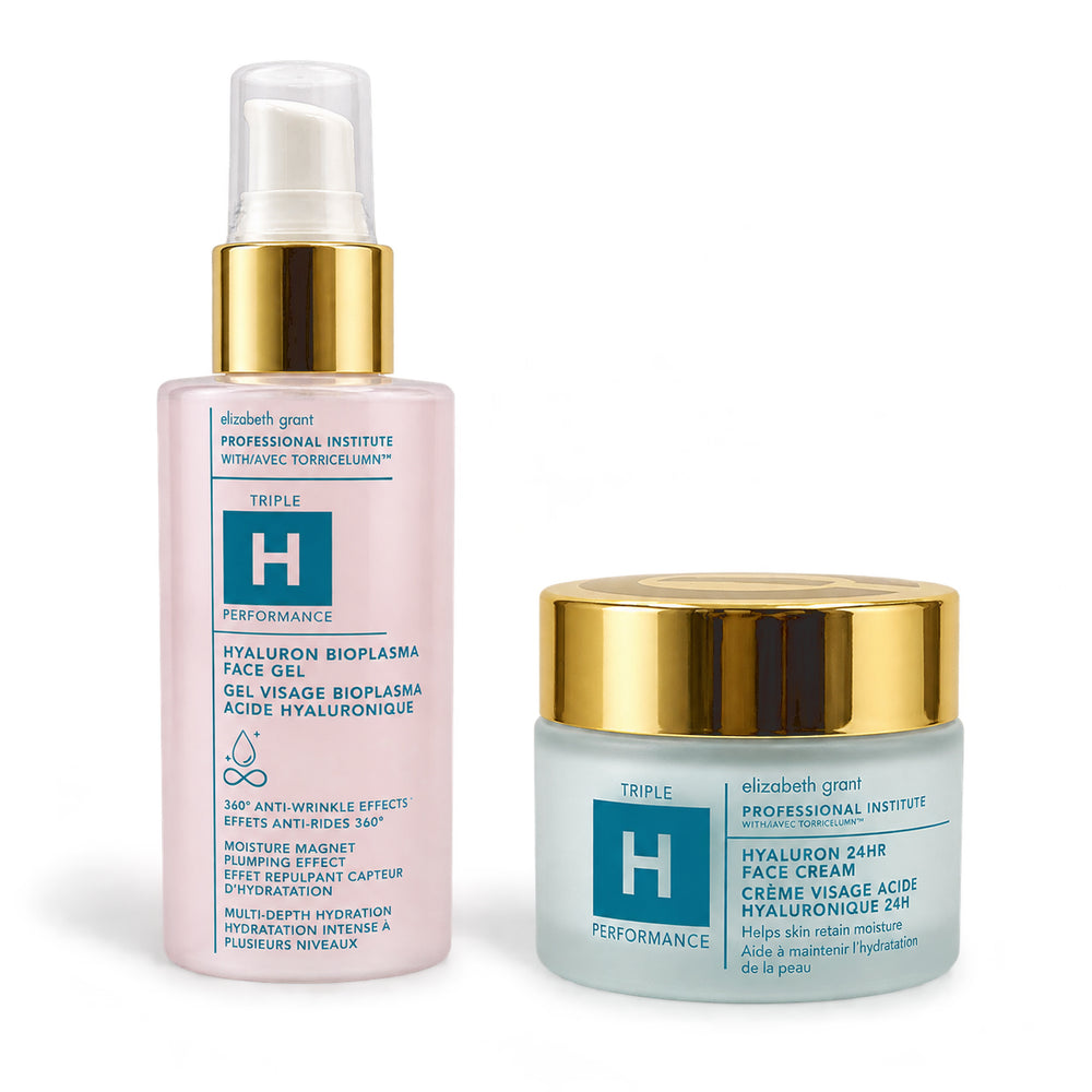 Elizabeth Grant Professional Institute Triple Performance, Hyaluron 24 Hr Face Cream (100ml) & Hyaluron Bioplasma Face Gel (90ml)_8597739