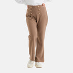 & Maisi Patterned Jean and Pant/Trouser (Size - Large) - Mocha_8604713_1