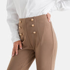 & Maisi Patterned Jean and Pant/Trouser (Size - Large) - Mocha_8604713_4