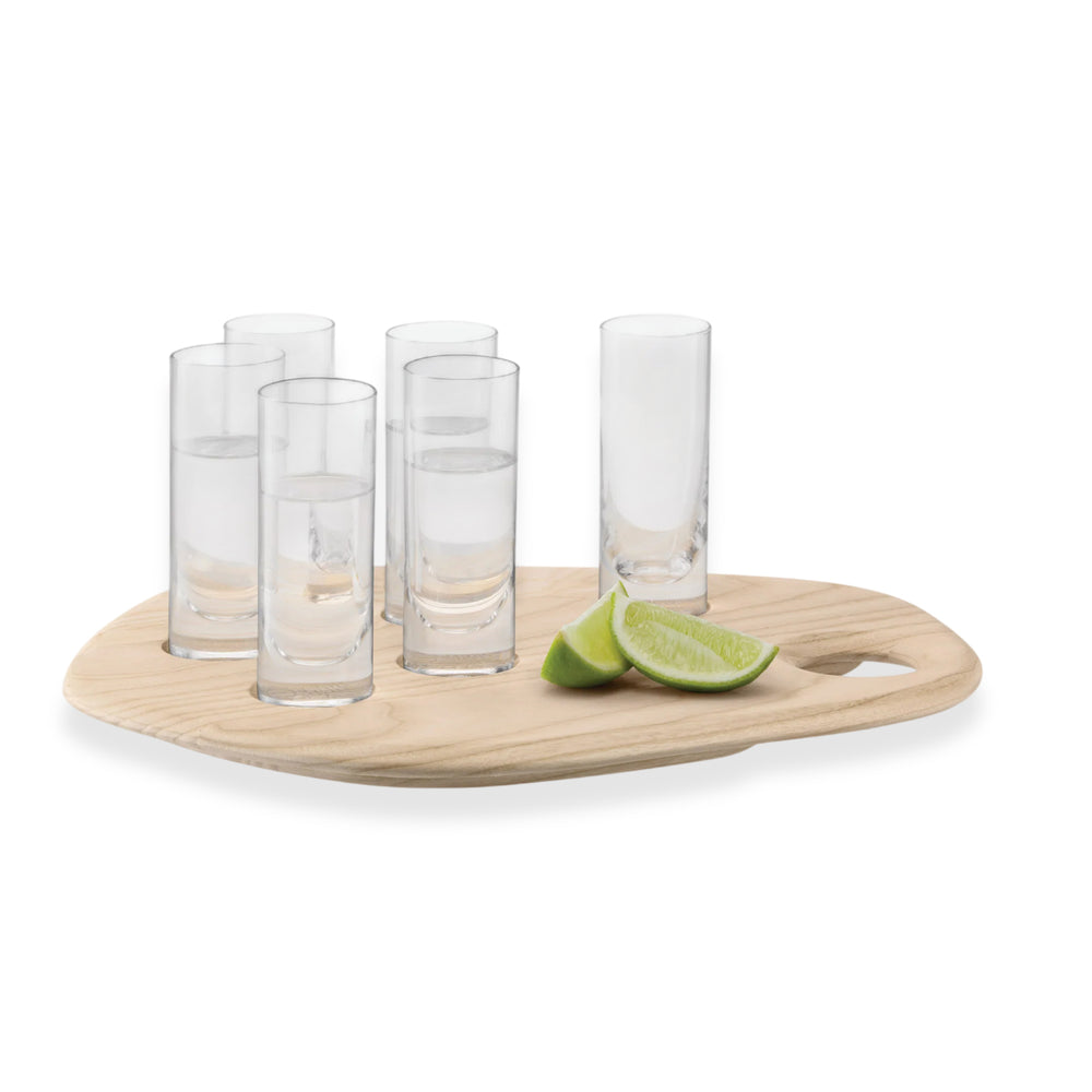 LSA International Palette Shot Glass Set with Ash Board - Clear_8605131