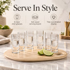 LSA International Palette Shot Glass Set with Ash Board - Clear_8605131_1